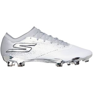 Skechers Razor 1.5 Elite Gras Voetbalschoenen (FG) Wit Zilver Zwart