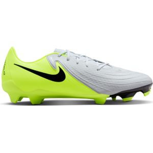 Nike Phantom GX II Academy Gras / Kunstgras Voetbalschoenen (MG) Neongeel Zilver Zwart