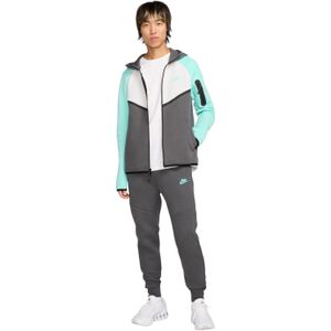 Nike Tech Fleece Sportswear Trainingspak Donkergrijs Wit Turquoise