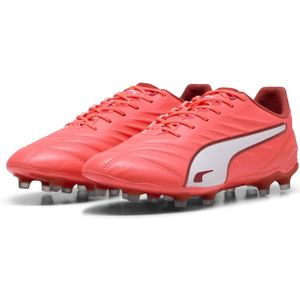 PUMA King Pro Gras / Kunstgras Voetbalschoenen (MG) Rood Wit