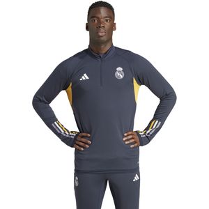 adidas Real Madrid Trainingstrui 1/4-Zip 2023-2024 Donkerblauw Wit Goud