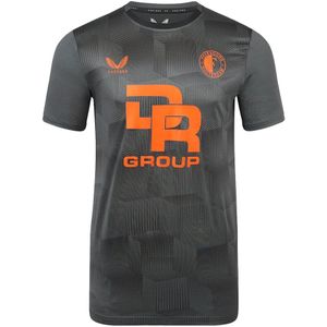 Castore Feyenoord Trainingsshirt 2023-2024 Kids Grijs Oranje Zwart