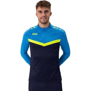 JAKO Iconic Trainingstrui 1/4-Zip Donkerblauw Lichtblauw