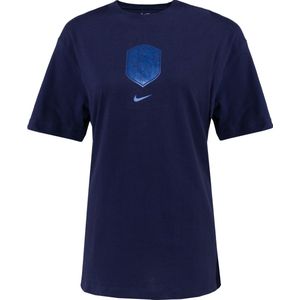 Nike Nederland Crest T-Shirt 2023-2025 Dames Donkerblauw