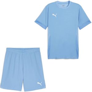 PUMA teamGOAL Matchday Voetbaltenue Kids Lichtblauw Wit