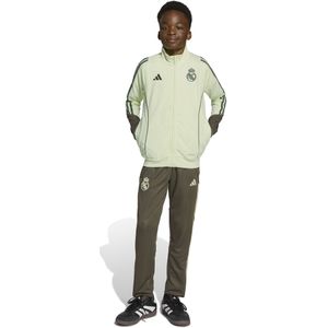 adidas Real Madrid Trainingspak Full-Zip 2025-2026 Kids Lichtgroen Grijs