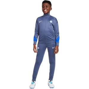 Nike Inter Milan Strike Trainingspak Full-Zip 2024-2025 Kids Grijsblauw Blauw Beige