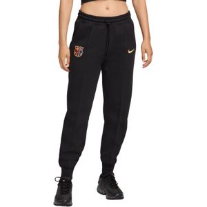 Nike FC Barcelona Tech Fleece Joggingbroek 2024-2025 Dames Zwart Goud