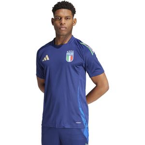 adidas Italië Trainingsshirt 2024-2026 Donkerblauw Blauw Goud