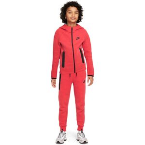 Nike Tech Fleece Sportswear Trainingspak Kids Rood Zwart