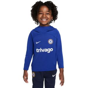 Nike Chelsea Academy Pro Hoodie 2022-2023 Kids Kleuters Blauw Wit