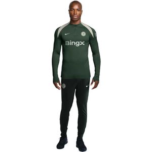Nike Chelsea Strike Trainingspak 1/4-Zip 2025-2026 Donkergroen Wit
