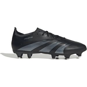 adidas Predator League IJzeren-Nop Voetbalschoenen (SG) Zwart Grijs