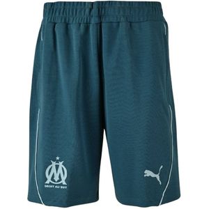 PUMA Olympique Marseille Casuals Broekje 2024-2025 Donkerblauw Lichtblauw