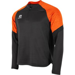 Stanno Bolt Trainingstrui 1/4-Zip Kids Zwart Oranje