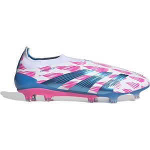 adidas Predator Elite Veterloze Gras Voetbalschoenen (FG) Wit Roze Blauw