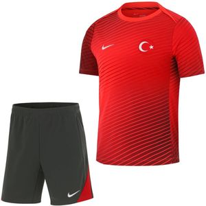 Nike Turkije Academy Pro Trainingsset 2024-2026 Rood Antraciet Wit