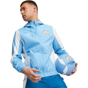 PUMA Manchester City Pre-Match Anthem Trainingsjack 2023-2024 Lichtblauw Wit