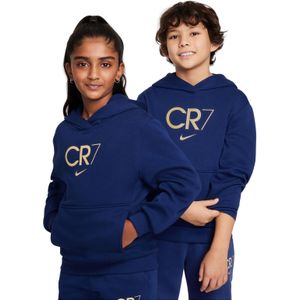 Nike CR7 Club Fleece Hoodie Kids Donkerblauw Goud