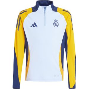 adidas Real Madrid Trainingstrui 1/4-Zip 2024-2025 Kids Lichtblauw Donkerblauw Oranje