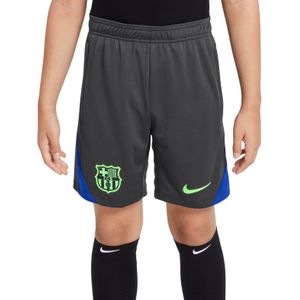 Nike FC Barcelona Strike Trainingsbroekje 2024-2025 Kids Donkergrijs Lichtgroen