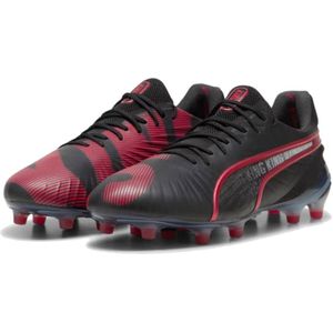 PUMA King Ultimate Launch Edition Gras / Kunstgras Voetbalschoenen (MG) Zwart Rood