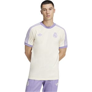 adidas Real Madrid Culturewear T-Shirt 2024-2025 Gebroken Wit Lichtpaars