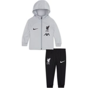 Nike Liverpool Strike Trainingspak Full-Zip Hooded 2023-2024 Baby Grijs Zwart Wit