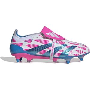 adidas Predator Elite FT IJzeren-Nop Voetbalschoenen (SG) Wit Roze Blauw