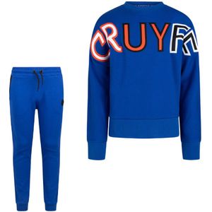 Cruyff Mover Crew Trainingspak Kids Blauw Oranje Zwart