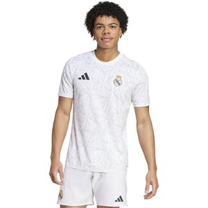 adidas Real Madrid Pre-Match Trainingsshirt 2024-2025 Wit Grijs