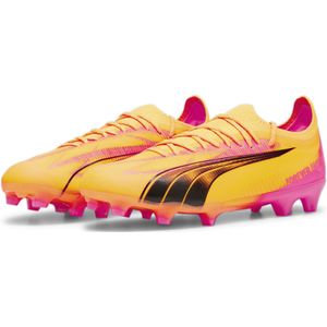 PUMA Ultra Ultimate Gras / Kunstgras Voetbalschoenen (MG) Oranje Zwart Roze