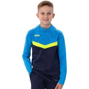 JAKO Iconic Trainingstrui 1/4-Zip Kids Donkerblauw Lichtblauw