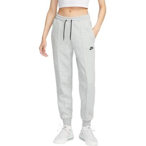 Nike Tech Fleece Sportswear Joggingbroek Dames Lichtgrijs Zwart