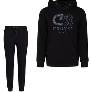 Cruyff Xinner Trainingspak Kids Zwart Camo Blauw Grijs