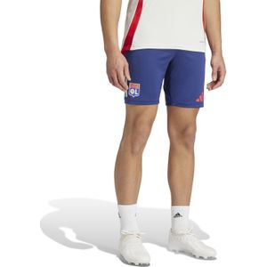 adidas Olympique Lyon Trainingsbroekje 2024-2025 Donkerblauw Rood Wit