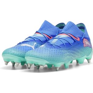 PUMA Future 7 Ultimate IJzeren-Nop Voetbalschoenen (SG) Blauw Turquoise Wit