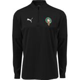 PUMA Marokko Trainingstrui 1/4-Zip 2024-2026 Kids Zwart Zilver