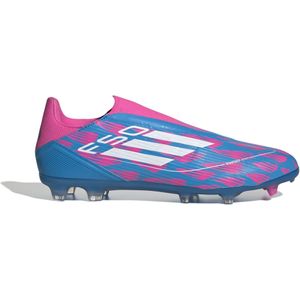 adidas F50 League Veterloze Gras Voetbalschoenen (FG) Blauw Roze Wit