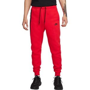 Nike Tech Fleece Sportswear Joggingbroek Rood Zwart Zwart