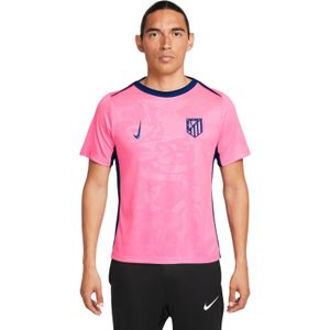 Nike Atletico Madrid Pre-Match Trainingsshirt 2024-2025 Roze Donkerblauw