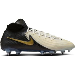 Nike Phantom Luna II Elite IJzeren-Nop Voetbalschoenen (SG) Pro Player Zwart Gebroken Wit Goud