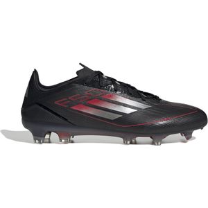 adidas F50 Pro Gras Voetbalschoenen (FG) Zwart Rood Zilver