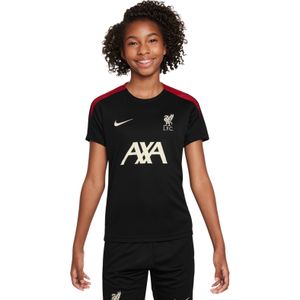 Nike Liverpool Strike Trainingsshirt 2024-2025 Kids Zwart Rood