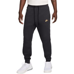 Nike Tech Fleece Sportswear Joggingbroek Donkergrijs Zwart Goud