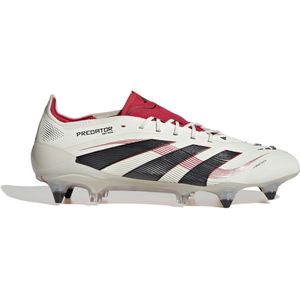 adidas Predator Elite IJzeren-Nop Voetbalschoenen (SG) Wit Zwart Rood