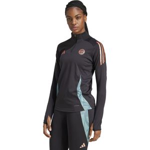 adidas Bayern München Trainingstrui 1/4-Zip 2024-2025 Dames Zwart Groen Brons