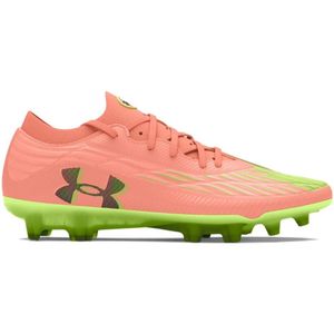 Under Armour Magnetico Elite 4.0 Gras Voetbalschoenen (FG) Oranje Groen