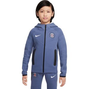 Nike Paris Saint-Germain Tech Fleece Vest 2025-2026 Kids Blauw Wit
