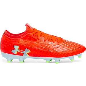 Under Armour Magnetico Select 4.0 Gras Voetbalschoenen (FG) Oranje Grijs Neongeel